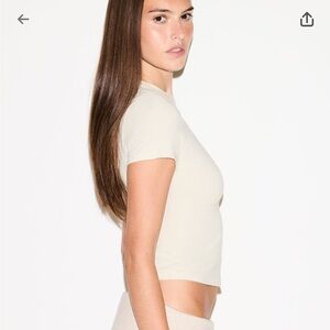 NWT SKIMS Cotton Jersey T-Shirt in bone